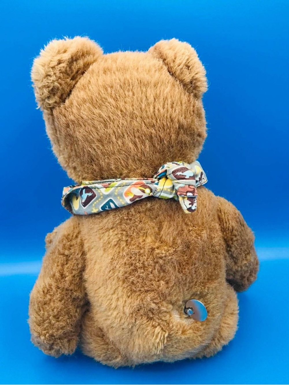 80’s - 90s Musical Teddy Bear – 14" Jointed & Poseable – Working Wind-Up-Vintage - Picture 6 of 9
